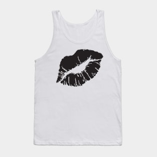 KISSING LIPS -BLACK Tank Top